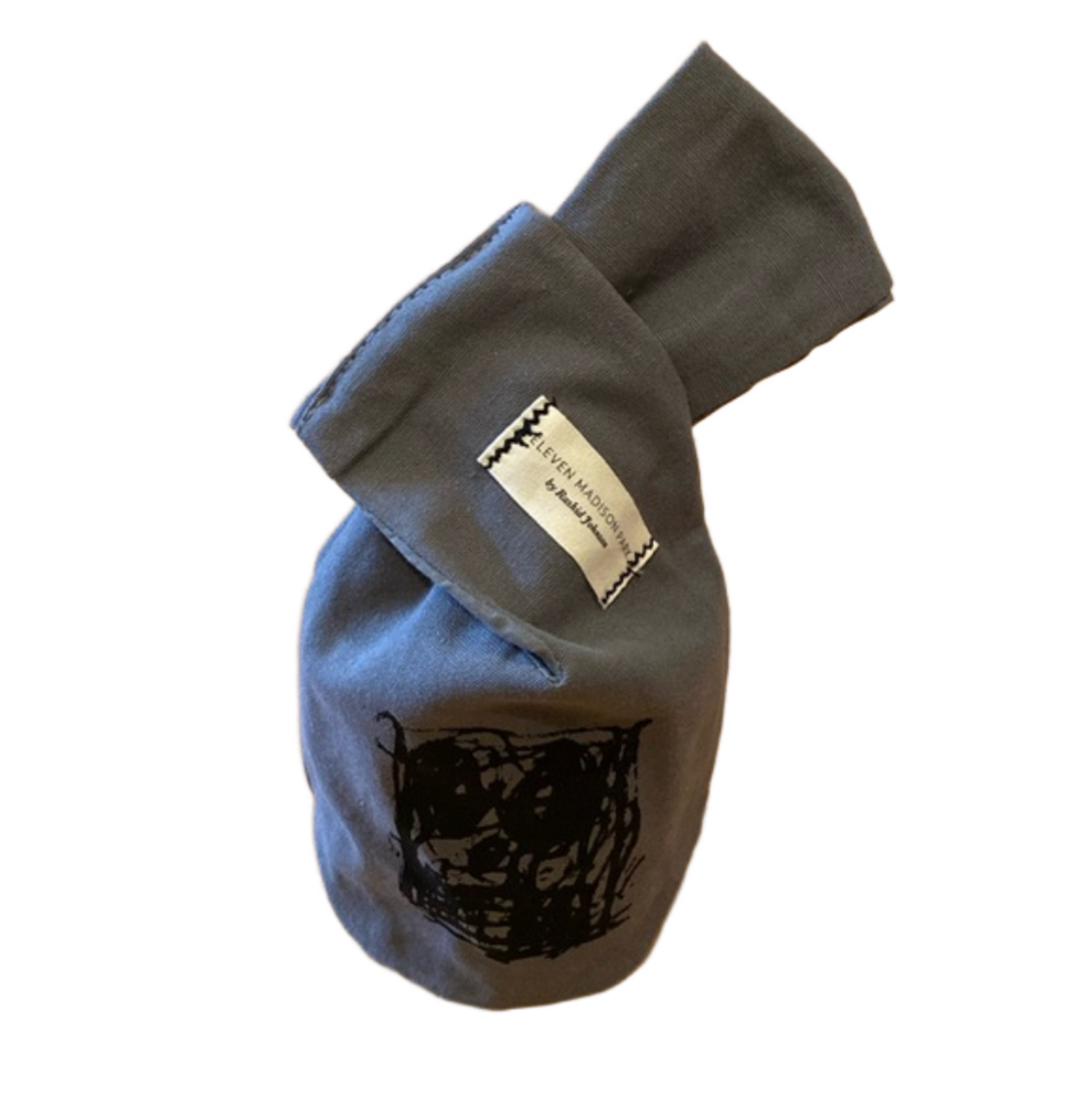 Rashid Johnson for Eleven Madison Park Grey Skull Mini Tote